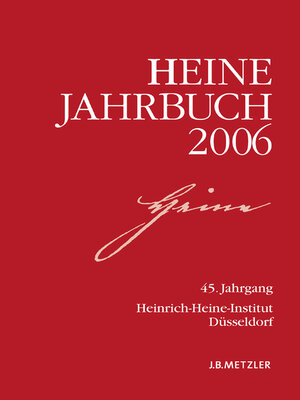 cover image of Heine-Jahrbuch 2006